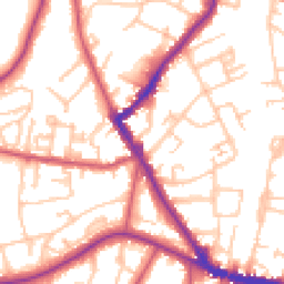 Daytime road noise heatmap for SE26 4AR