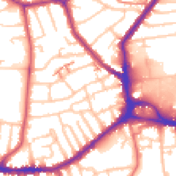 Daytime road noise heatmap for SE26 4AU