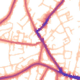 Daytime road noise heatmap for SE26 4BB