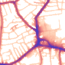 Daytime road noise heatmap for SE26 4DD