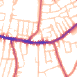 Daytime road noise heatmap for SE26 4JB
