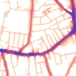 Daytime road noise heatmap for SE26 4JP