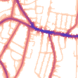 Daytime road noise heatmap for SE26 5EG