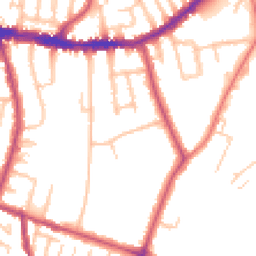 Daytime road noise heatmap for SE26 5LG