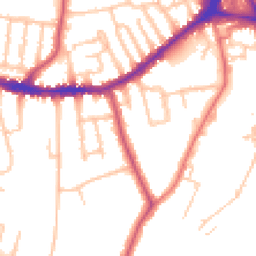 Daytime road noise heatmap for SE26 5LJ