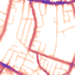 Daytime road noise heatmap for SE26 5ND