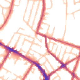 Daytime road noise heatmap for SE26 5PH