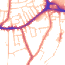Daytime road noise heatmap for SE26 5RZ