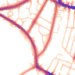 Daytime road noise heatmap for SE26 6AT