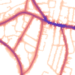 Daytime road noise heatmap for SE26 6DQ