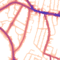 Daytime road noise heatmap for SE26 6EZ