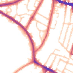 Daytime road noise heatmap for SE26 6HQ