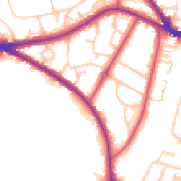 Daytime road noise heatmap for SE26 6UL