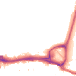 Night-time road noise heatmap for SE28 0BL