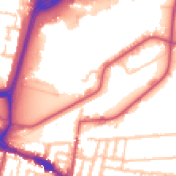 Daytime road noise heatmap for SE28 0BQ