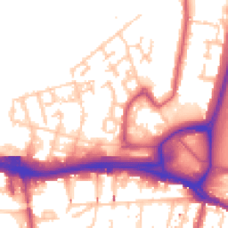 Daytime road noise heatmap for SE28 0BS