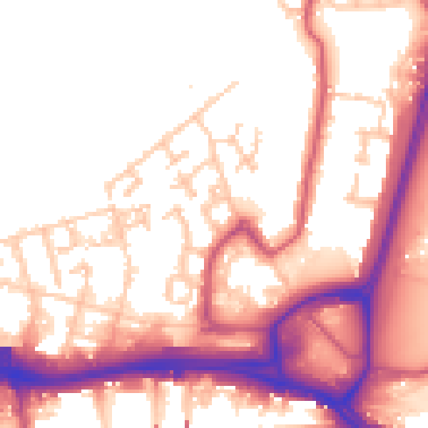 Daytime road noise heatmap for SE28 0EE