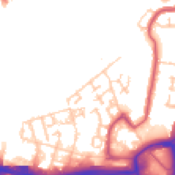 Daytime road noise heatmap for SE28 0GB