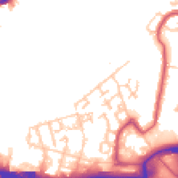 Daytime road noise heatmap for SE28 0GJ