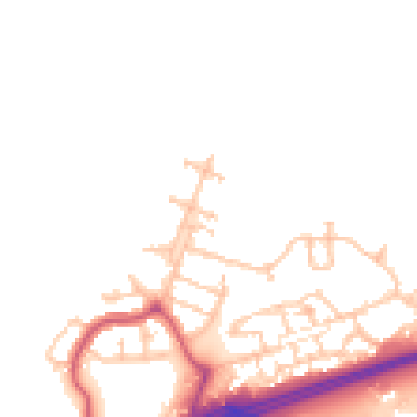 Daytime road noise heatmap for SE28 0NW