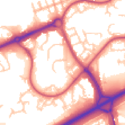 Daytime road noise heatmap for SE28 8BL