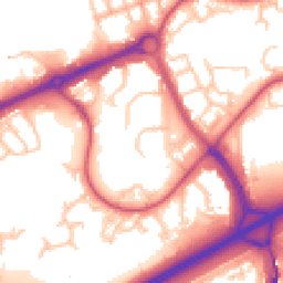 Daytime road noise heatmap for SE28 8BW