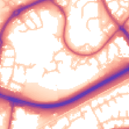 Daytime road noise heatmap for SE28 8EP
