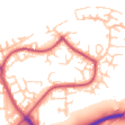 Daytime road noise heatmap for SE28 8ES