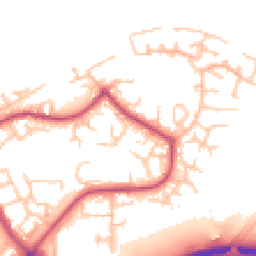 Daytime road noise heatmap for SE28 8EW
