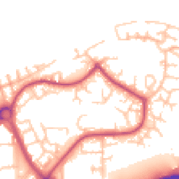 Daytime road noise heatmap for SE28 8EX