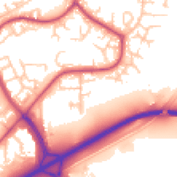 Daytime road noise heatmap for SE28 8HD