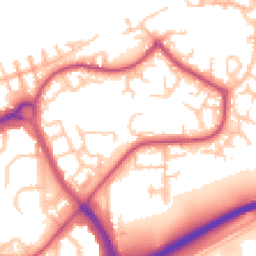 Daytime road noise heatmap for SE28 8HS