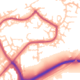Daytime road noise heatmap for SE28 8HU