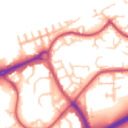 Daytime road noise heatmap for SE28 8LH