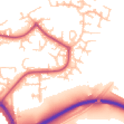 Daytime road noise heatmap for SE28 8NA