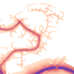 Daytime road noise heatmap for SE28 8NF