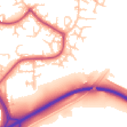 Daytime road noise heatmap for SE28 8NG