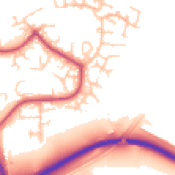 Daytime road noise heatmap for SE28 8NP