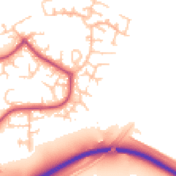 Daytime road noise heatmap for SE28 8NT