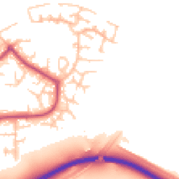 Daytime road noise heatmap for SE28 8PA