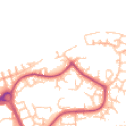 Daytime road noise heatmap for SE28 8PZ
