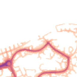 Daytime road noise heatmap for SE28 8QB