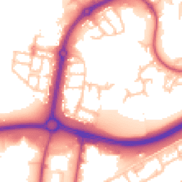 Daytime road noise heatmap for SE28 8RH