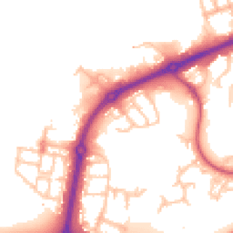 Daytime road noise heatmap for SE28 8SB