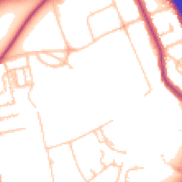 Daytime road noise heatmap for SE3 0AA