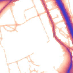 Daytime road noise heatmap for SE3 0AB