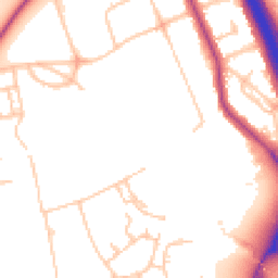 Daytime road noise heatmap for SE3 0AD