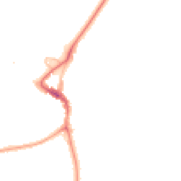 Night-time road noise heatmap for SE3 0DQ