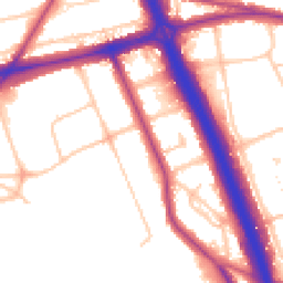 Daytime road noise heatmap for SE3 0DU