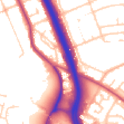 Daytime road noise heatmap for SE3 0DW